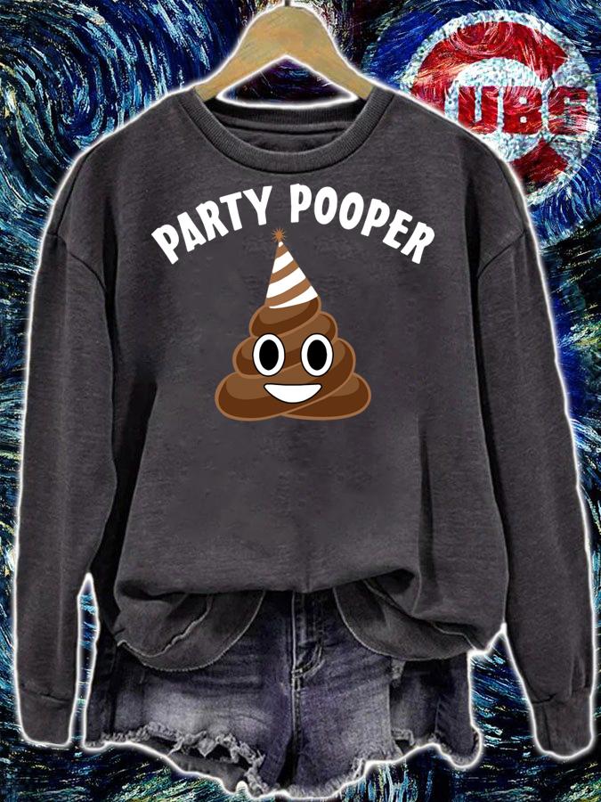 Official Party Pooper Poop Emoji FunnyOfficial Party Pooper Poop Emoji Funny t-shirt sweatshirt