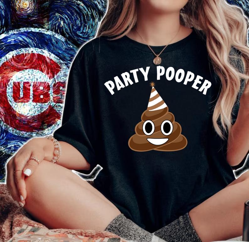 Official Party Pooper Poop Emoji FunnyOfficial Party Pooper Poop Emoji Funny t-shirt woman shirt