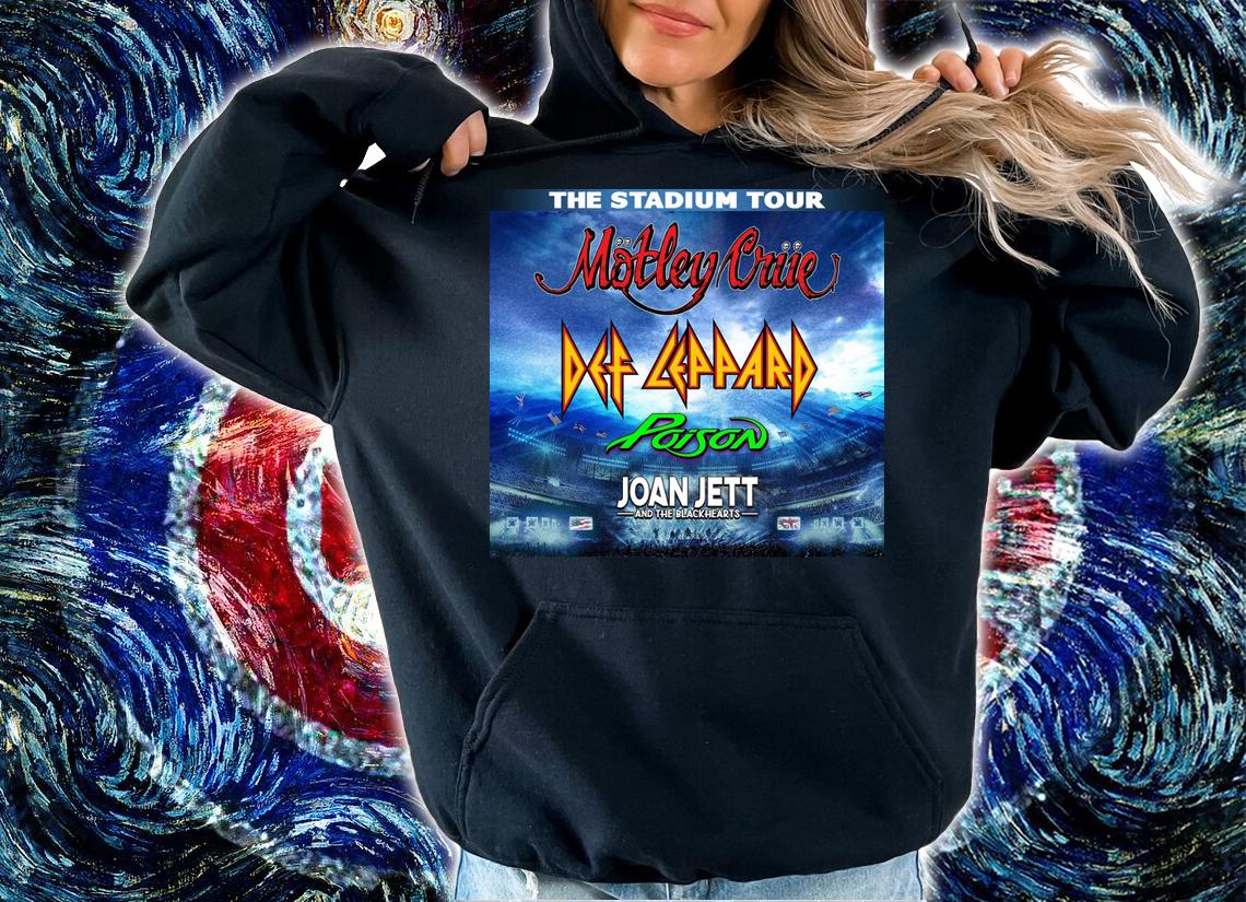 The Stadium Tour Motley Crue Def Leppard Poison Joan Jett t-shirt hoodie