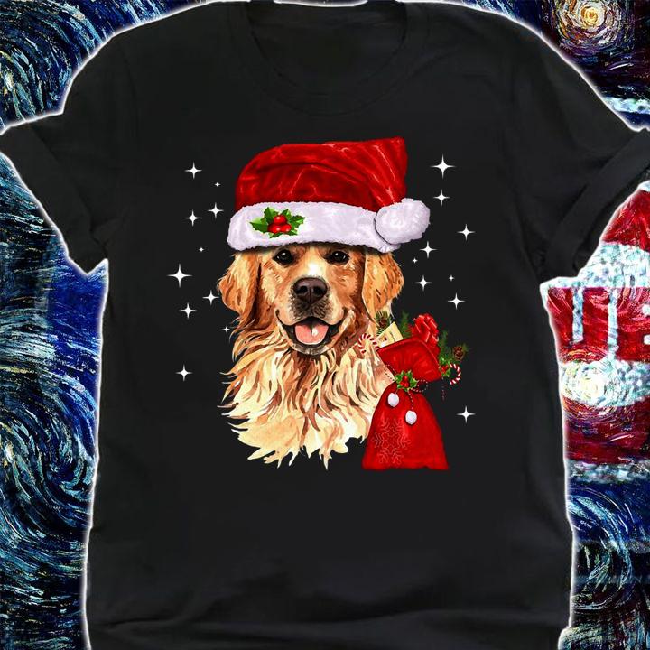 Golden Retriever Christmas Funny Xmas Gift t-shirt shirt