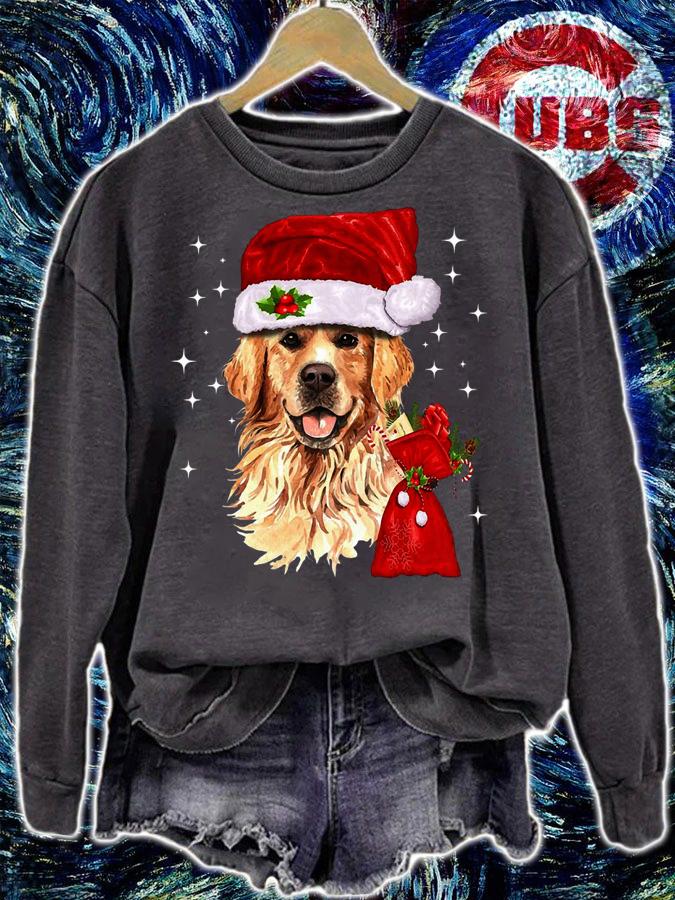 Golden Retriever Christmas Funny Xmas Gift t-shirt sweatshirt