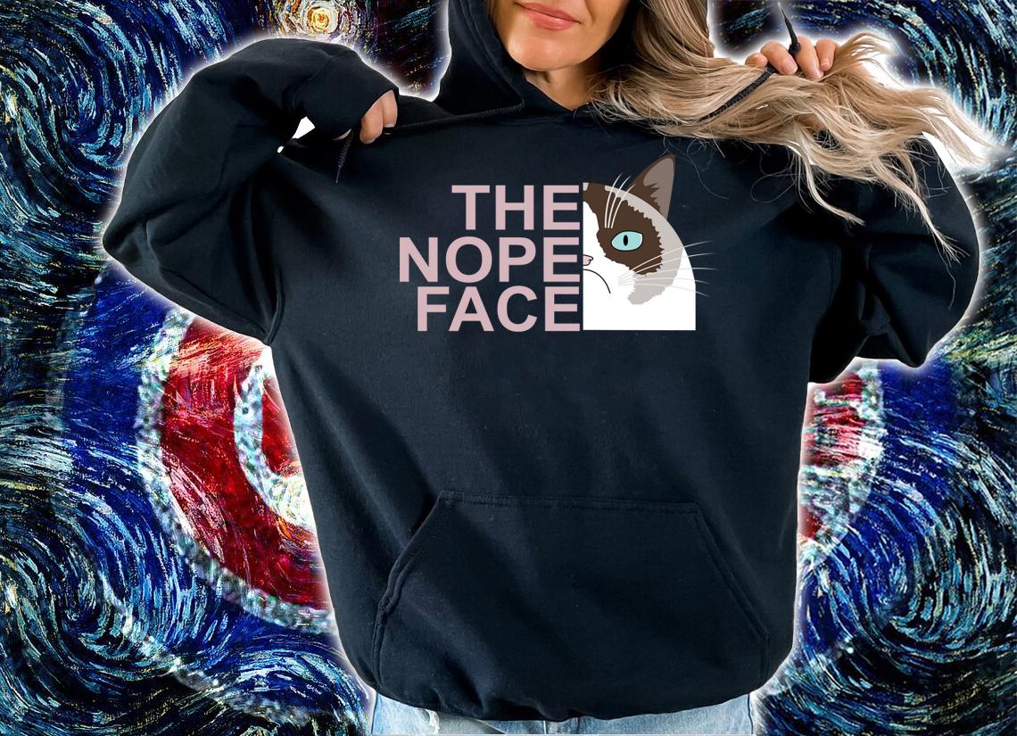 The nope face grympy cat t-shirt hoodie