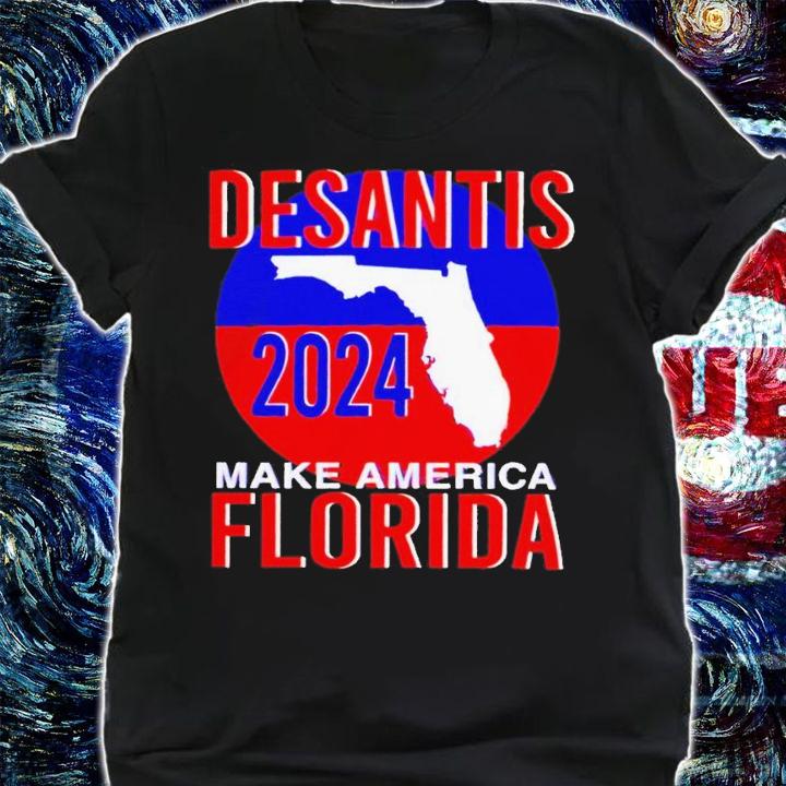 Desantis 2024 make America Florida Patriot Map t-shirt shirt