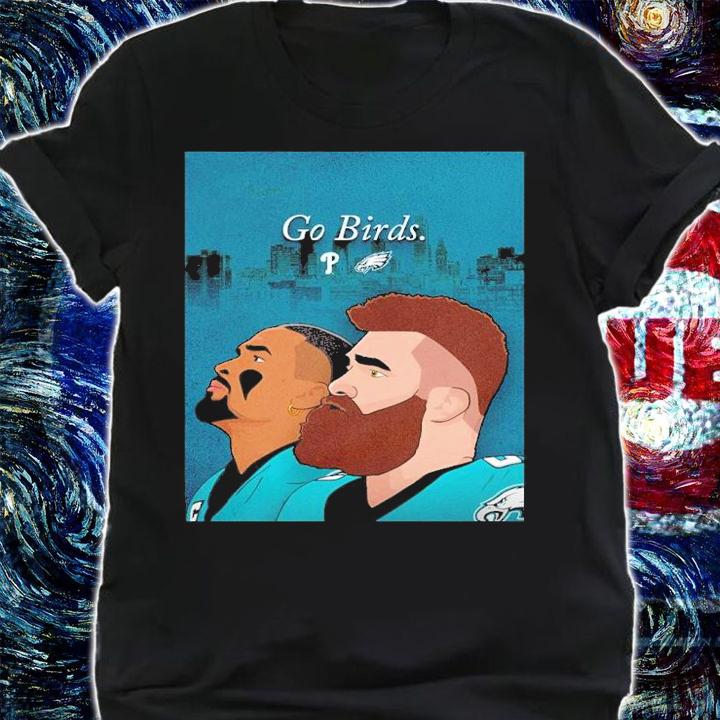 Eagles Jalen Hurt Vs Jason Kelce Go Birds Shirt t-shirt shirt