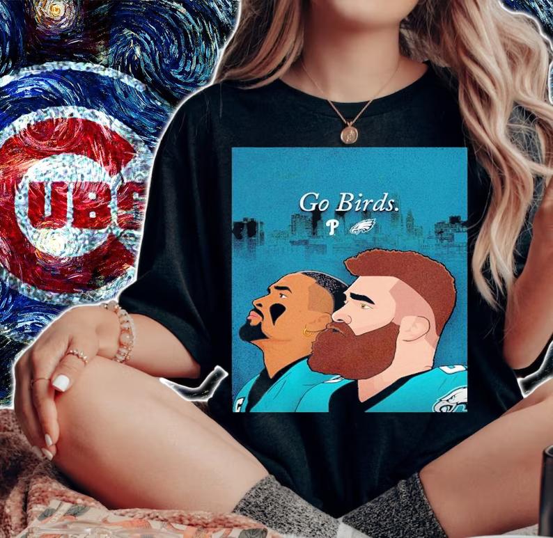 Eagles Jalen Hurt Vs Jason Kelce Go Birds Shirt t-shirt woman shirt