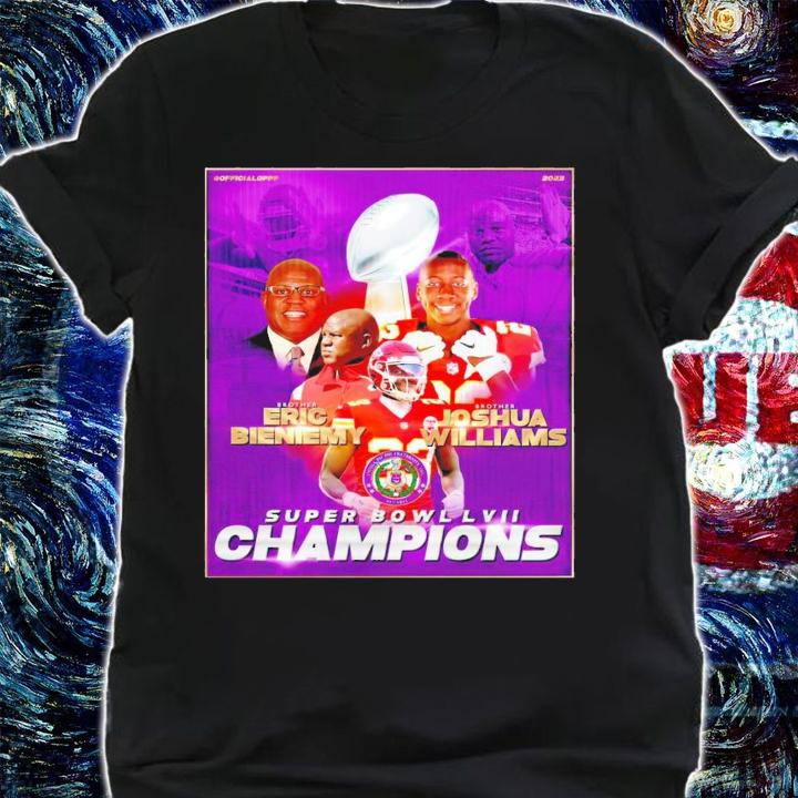 Eric Bieniemy and Joshua Williams Super Bowl LVII Champions shirt t-shirt shirt