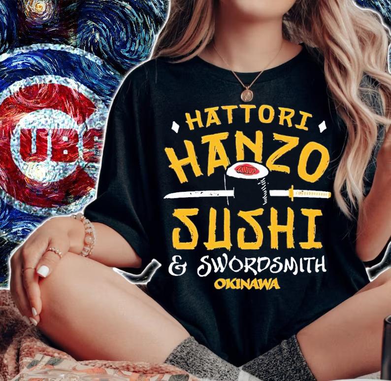 Hattori Hanzo Sushi and Swordsmith shirt t-shirt woman shirt