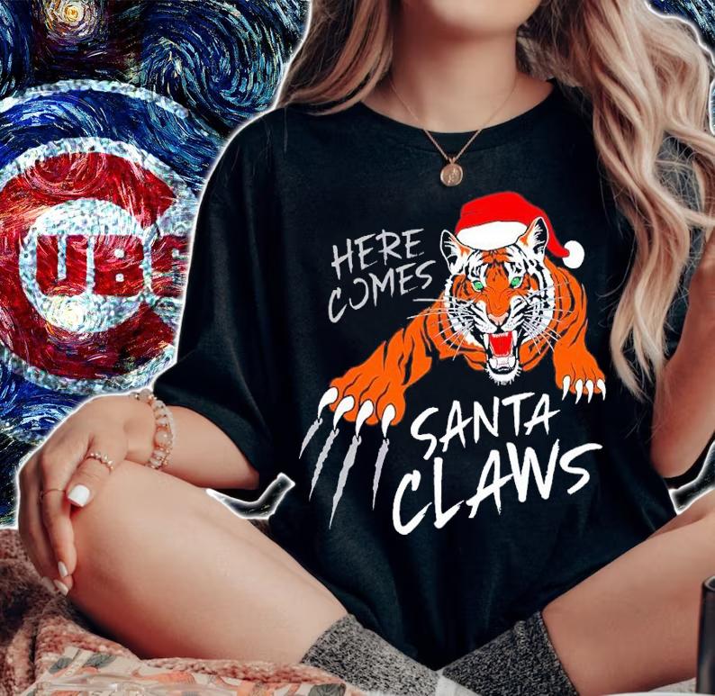 Here comes Santa Claws shirt t-shirt woman shirt