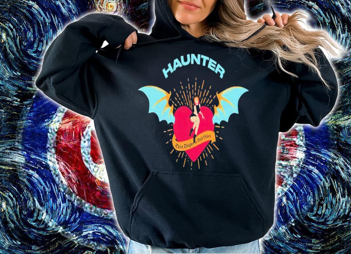 Haunter thicc thighs and sad vibes shirt t-shirt hoodie