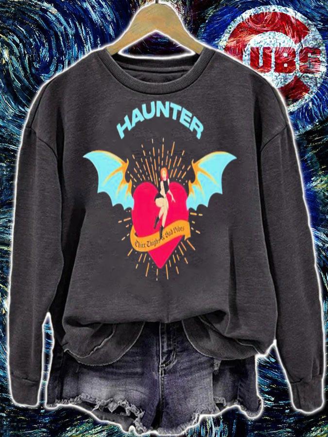 Haunter thicc thighs and sad vibes shirt t-shirt sweatshirt