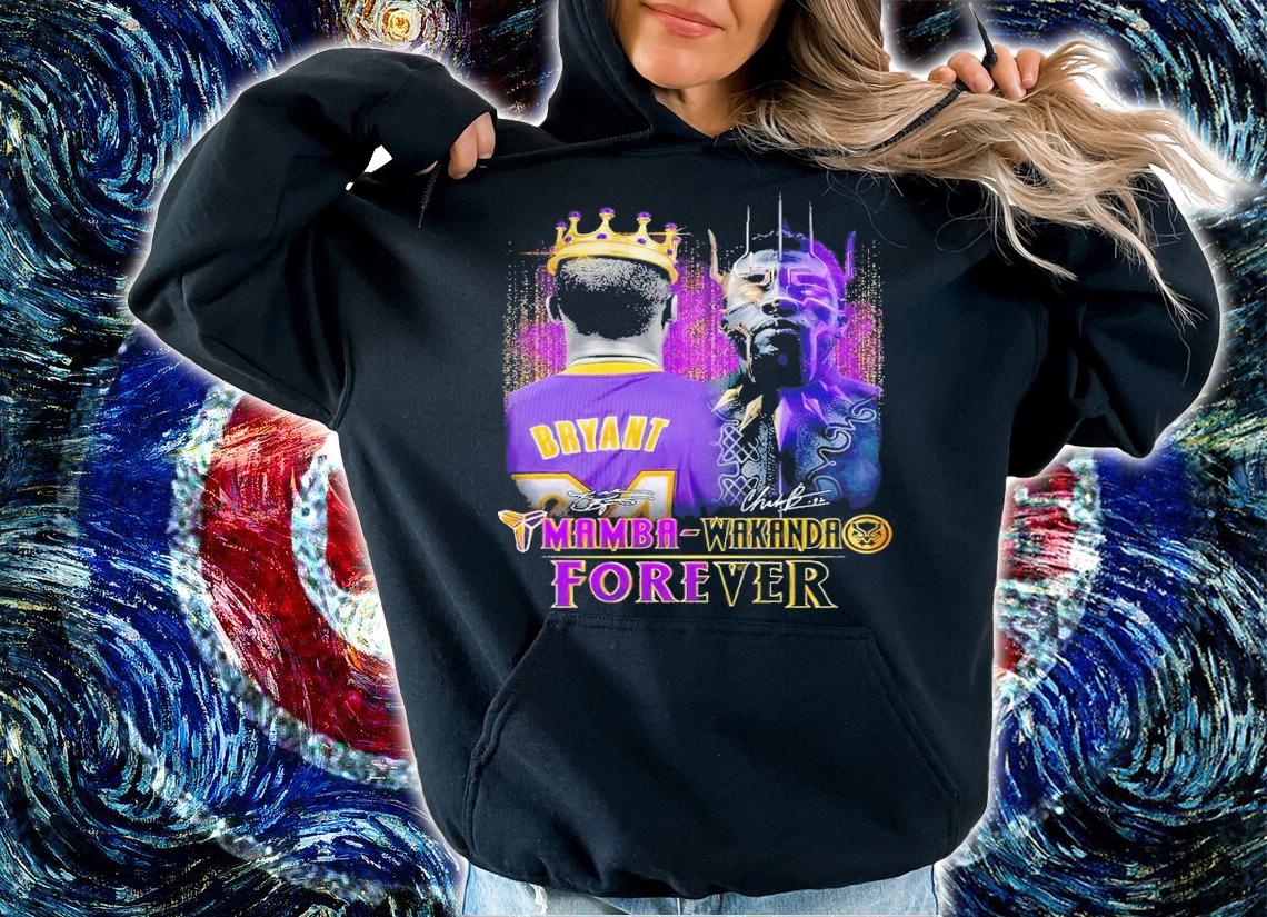 Mamba Wakanda forever signatures shirt t-shirt hoodie