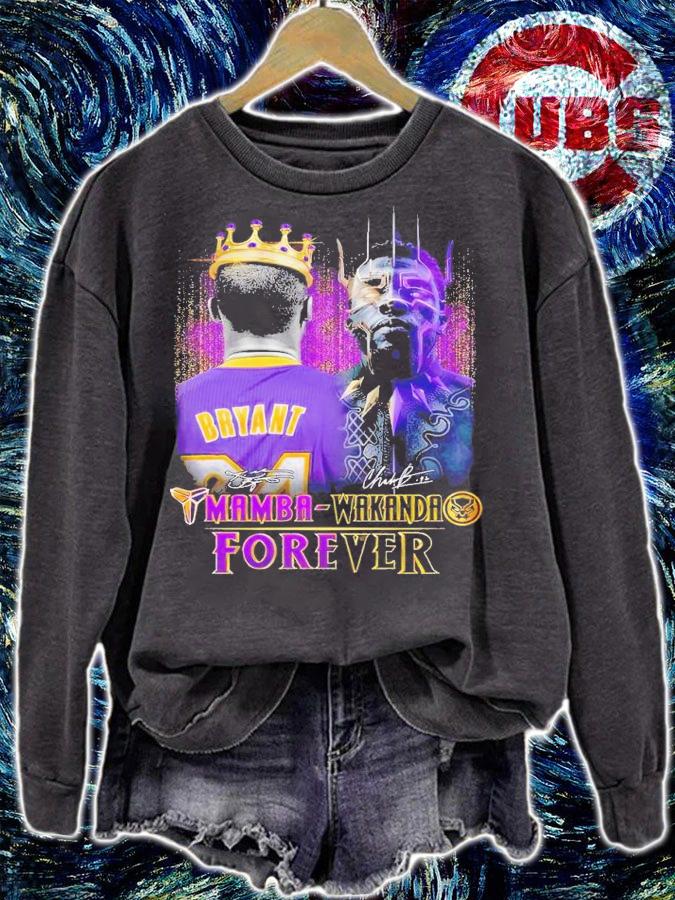 Mamba Wakanda forever signatures shirt t-shirt sweatshirt
