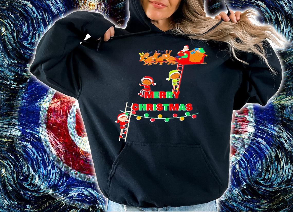 Merry Christmas with Elves shirt t-shirt hoodie