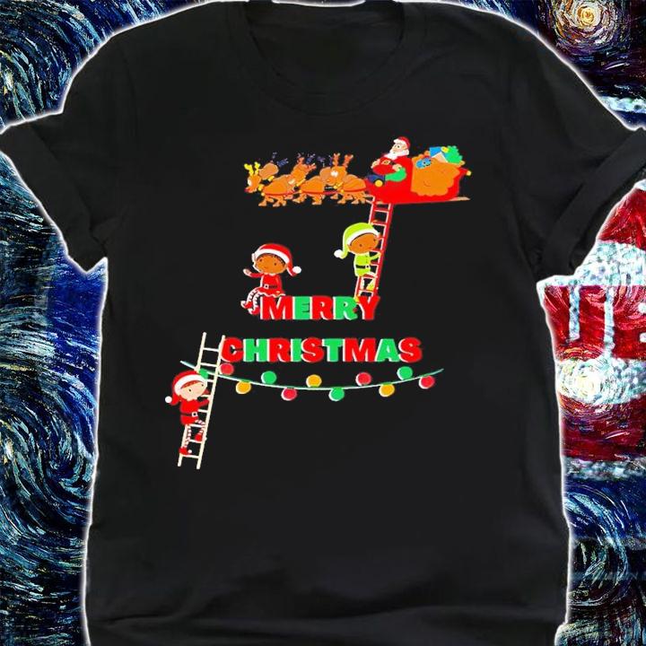Merry Christmas with Elves shirt t-shirt shirt