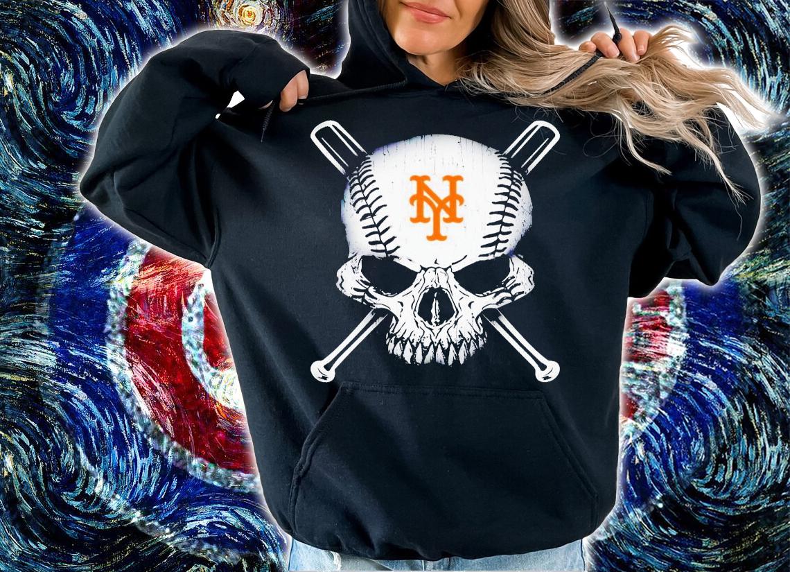 New York Mets in skull shirt t-shirt hoodie
