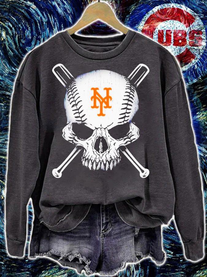 New York Mets in skull shirt t-shirt sweatshirt