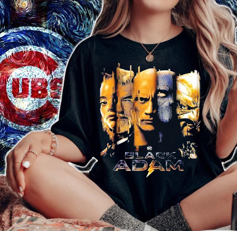 Black Adam The Whole Cast Graphic Shirt t-shirt