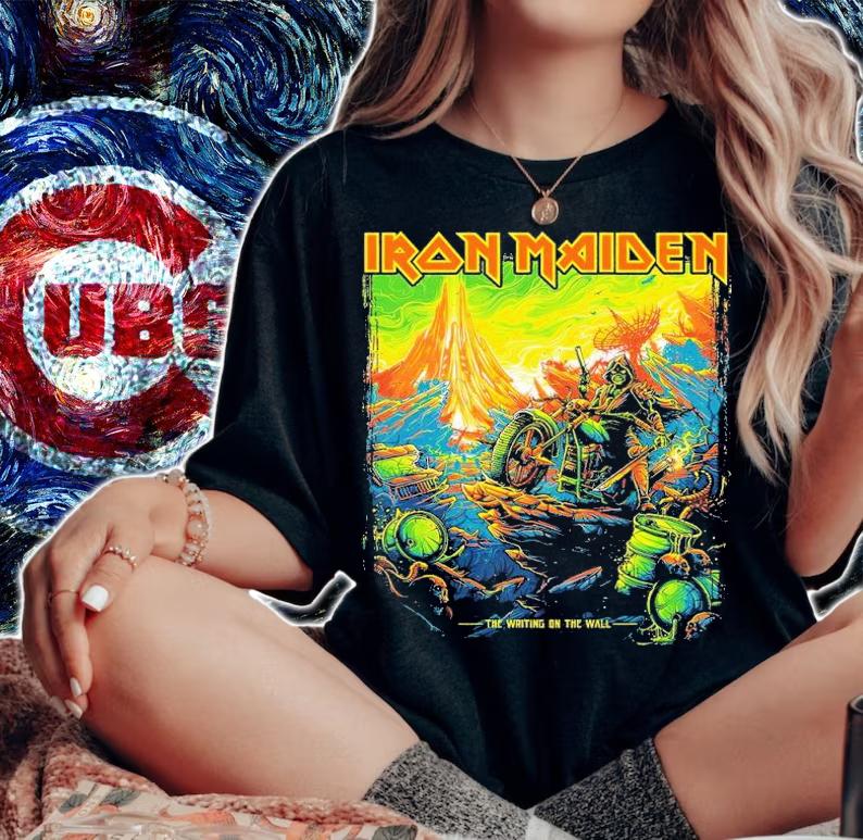 Iron Maiden The Writing on the Wall 2022 Tour shirt t-shirt woman shirt