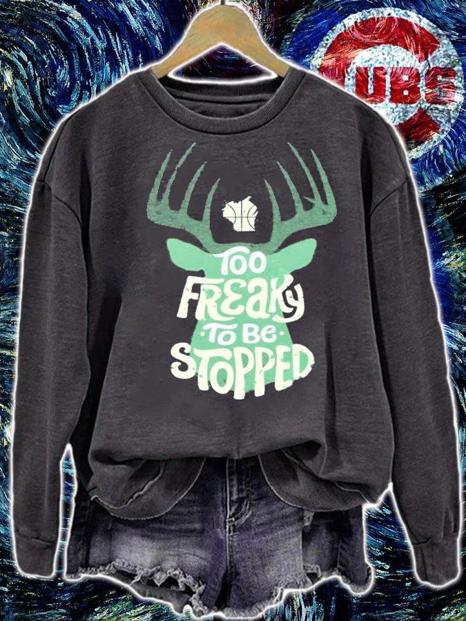 Milwaukee Bucks too freaky to be stopped shirt t-shirt sweatshirt