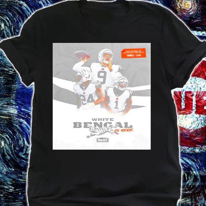 Cincinnati Bengals White Bengal Is Here Shirt t-shirt shirt