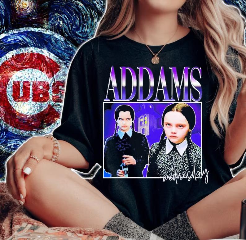 Halloween Wednesday Addams Rereo Vintage Shirt t-shirt