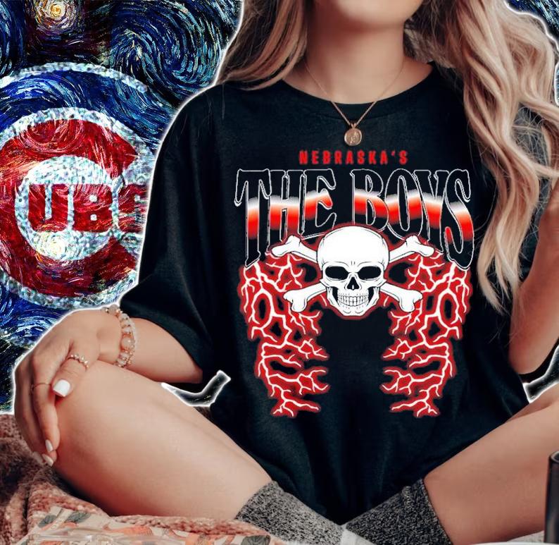 Skull Lightning The Boys Nebraska's Shirt t-shirt