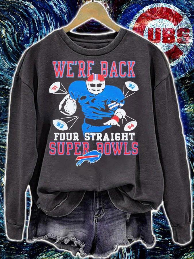 Buffalo Bills Four Straight Super Bowls shirt t-shirt sweatshirt