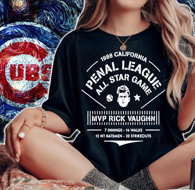 California Penal League All Star Game MVP Rick Vaughn Shirt t-shirt