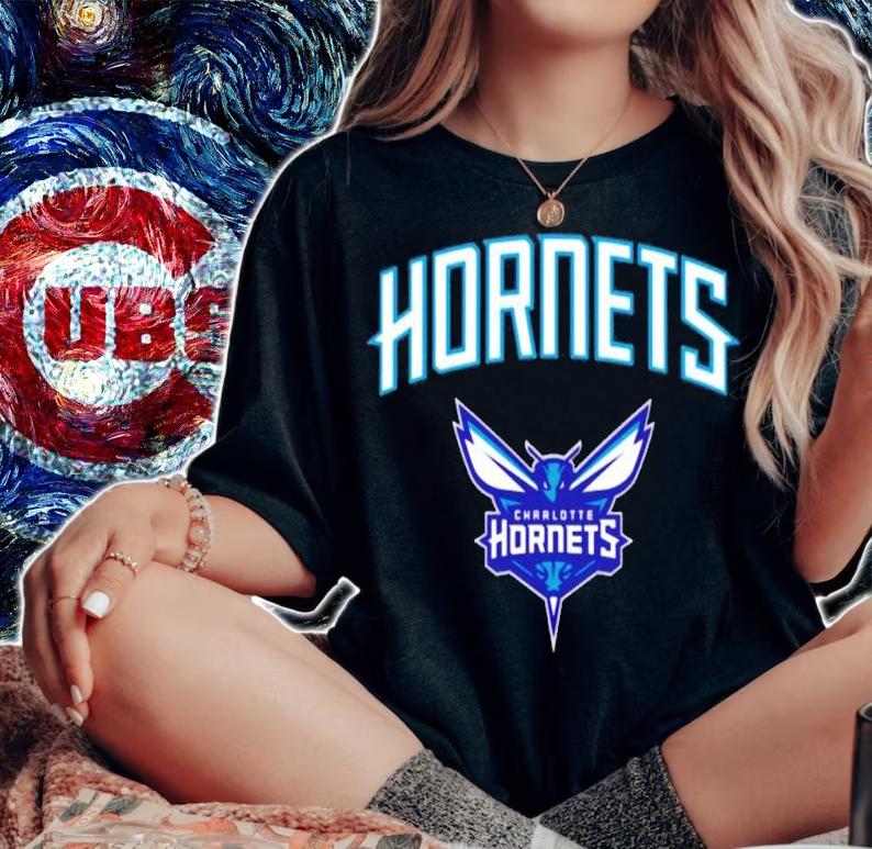 Charlotte Hornets Team Logo shirt t-shirt woman shirt