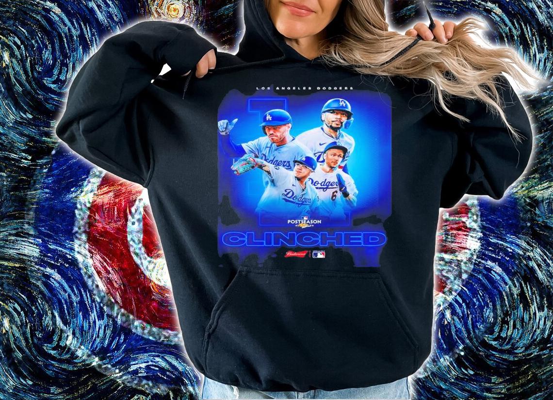 Clinched Los Angeles Dodger MLB Postseason 2022 Shirt t-shirt hoodie