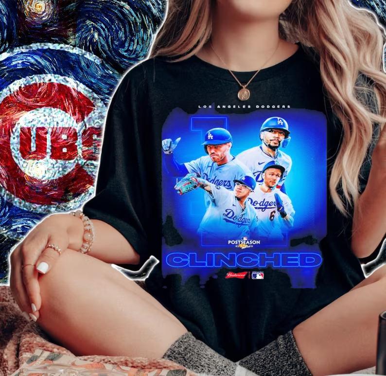 Clinched Los Angeles Dodger MLB Postseason 2022 Shirt t-shirt woman shirt