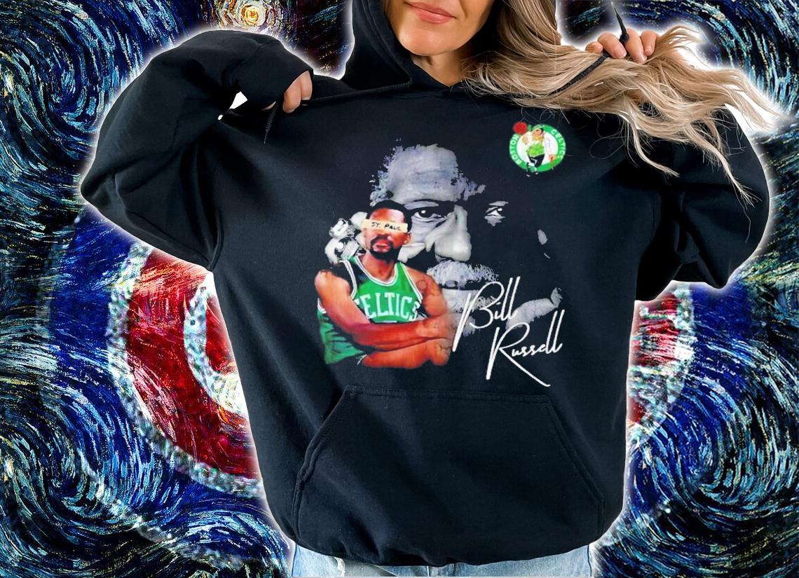 NBA Legend Bill Russell Signature RIP Shirt t-shirt