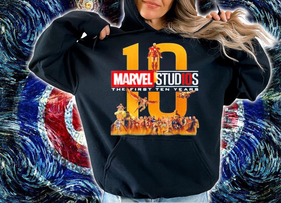 Marvel Studios First Ten Years Full Cast Graphic Shirt t-shirt hoodie