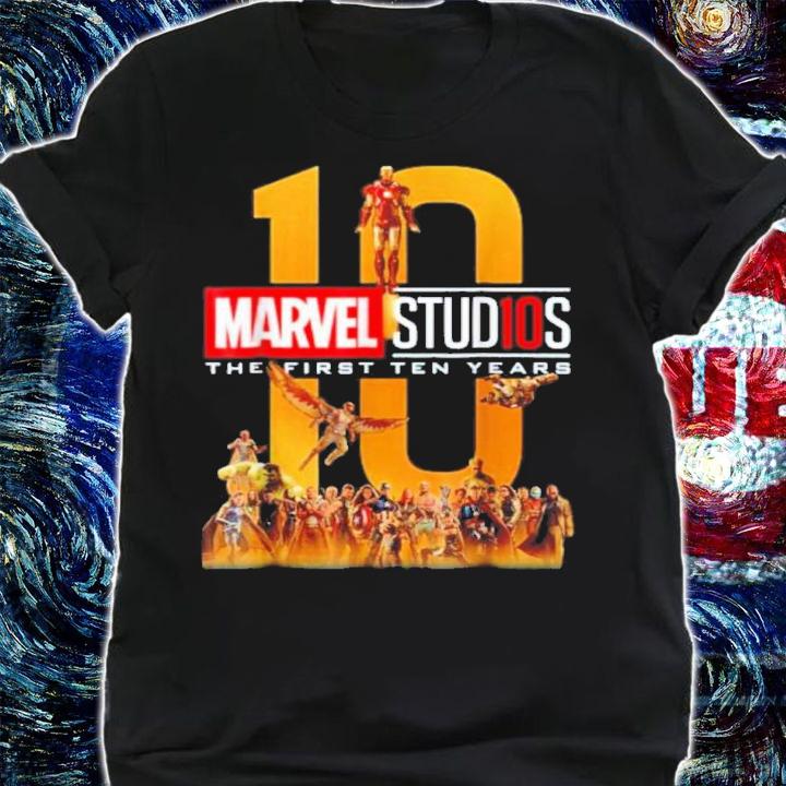Marvel Studios First Ten Years Full Cast Graphic Shirt t-shirt shirt