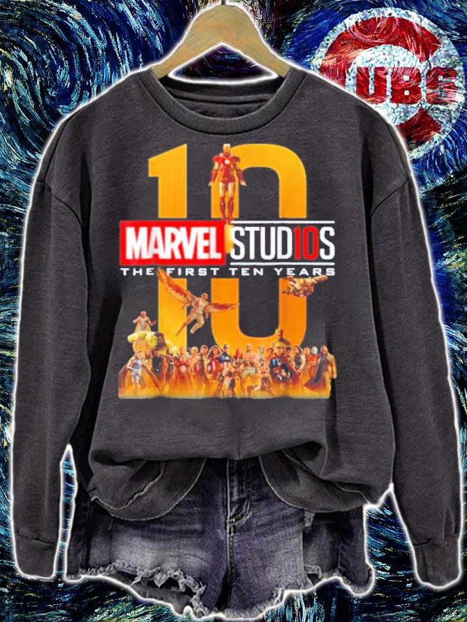 Marvel Studios First Ten Years Full Cast Graphic Shirt t-shirt sweatshirt