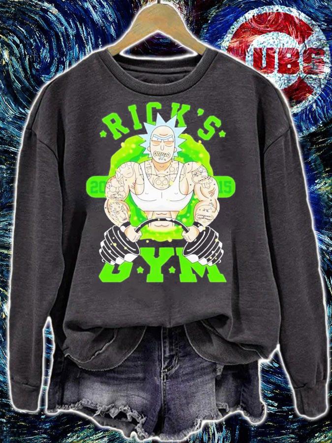 Rick's Gym Rick And Morty T-Shirt t-shirt sweatshirt