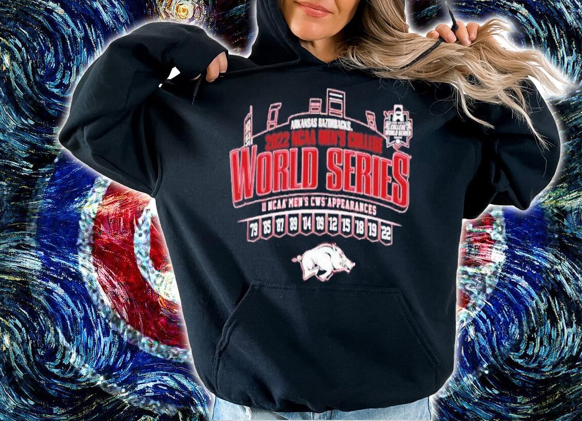 Arkansas Razorback 2022 Men's Baseball CWS 11 Appearances Shirt t-shirt hoodie