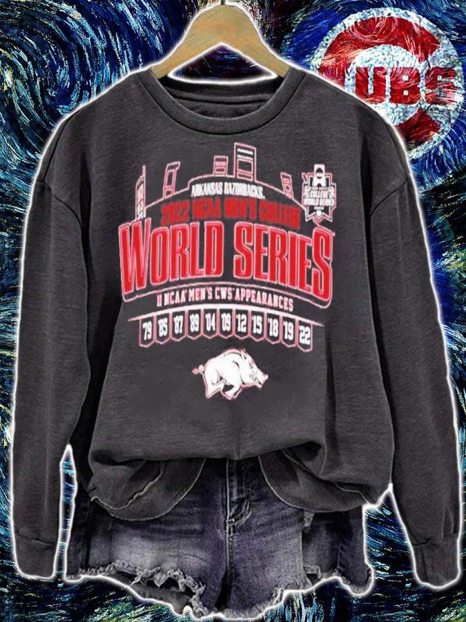 Arkansas Razorback 2022 Men's Baseball CWS 11 Appearances Shirt t-shirt sweatshirt