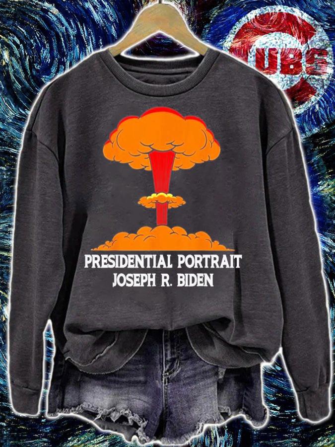 Biden Boom Presidential Portrait Of Joe Biden T-Shirt t-shirt sweatshirt