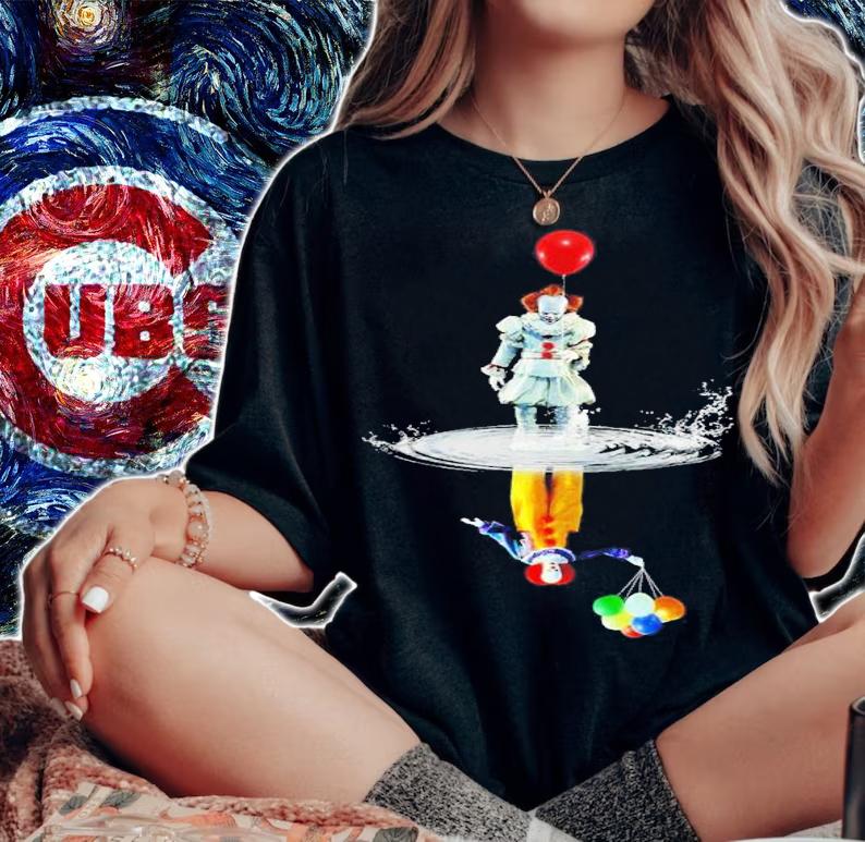 IT Pennywise water reflection mirror shirt t-shirt