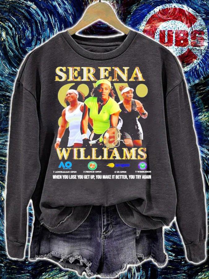 Serena Williams Grand Slam signature shirt t-shirt sweatshirt