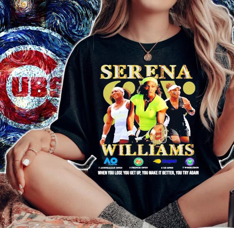 Serena Williams Grand Slam signature shirt t-shirt woman shirt