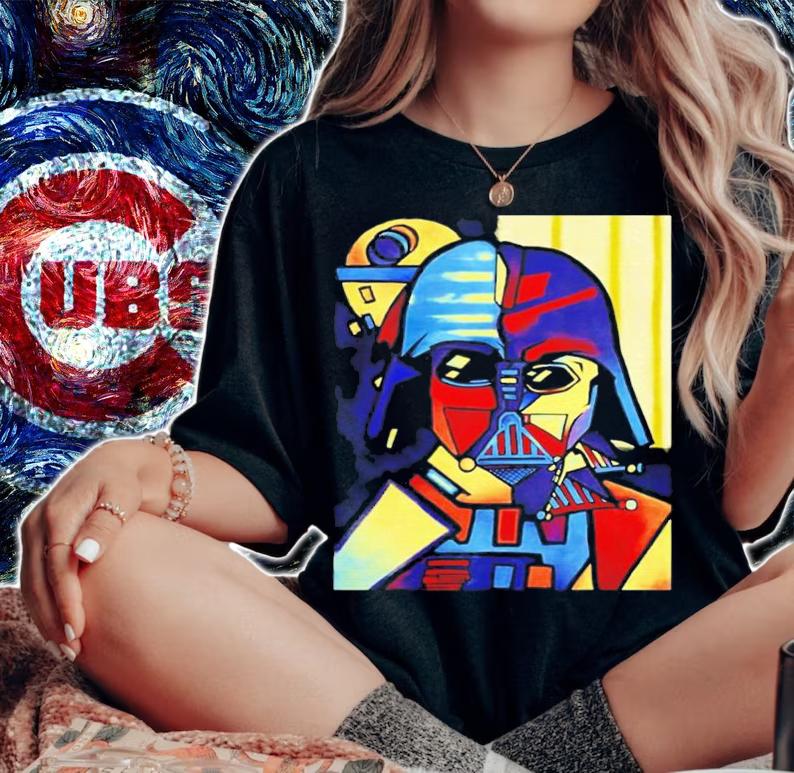 Star Wars Darth Vader Picasso Cubism Helmet T-Shirt t-shirt