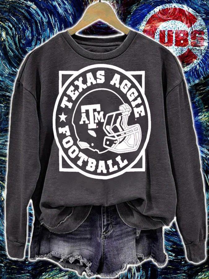 Texas A&M Football Helmet Comfort Wash Shirt t-shirt sweatshirt