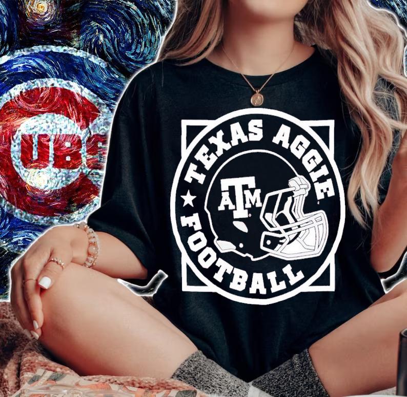 Texas A&M Football Helmet Comfort Wash Shirt t-shirt woman shirt