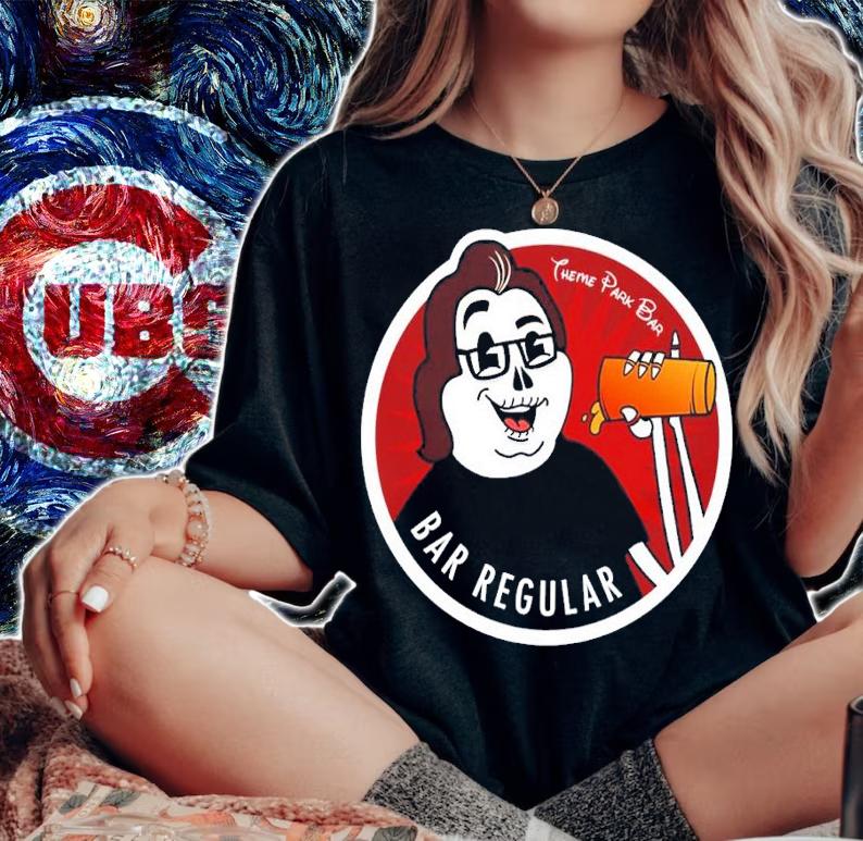 Theme Park Bar Spooky Park Bar- Red shirt t-shirt
