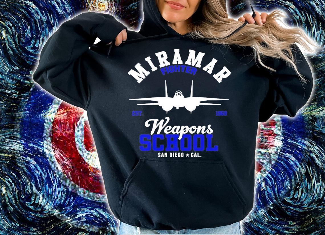 Top Gun Miramar Fighter Weapons School EST 1969 Shirt t-shirt hoodie