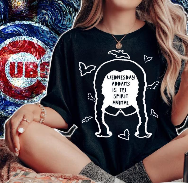 Wednesday Addams Is My Spirit Animal Halloween T-Shirt t-shirt