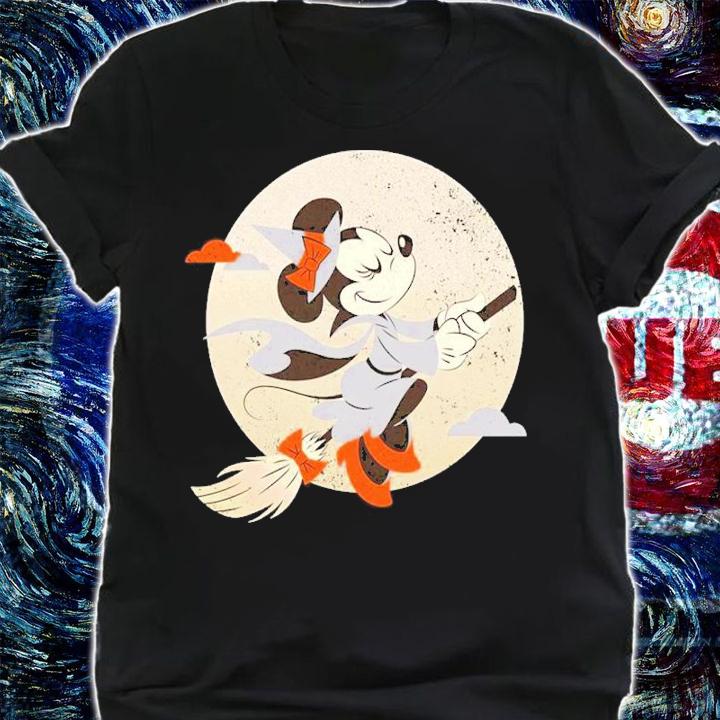Disney Halloween Minnie Mouse Flying Witch Shirt t-shirt