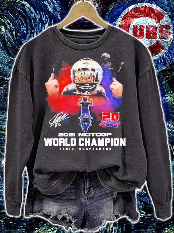 El Diablo 20 2021 Motogp World Champions Fabio Quartararo Signature Shirt t-shirt